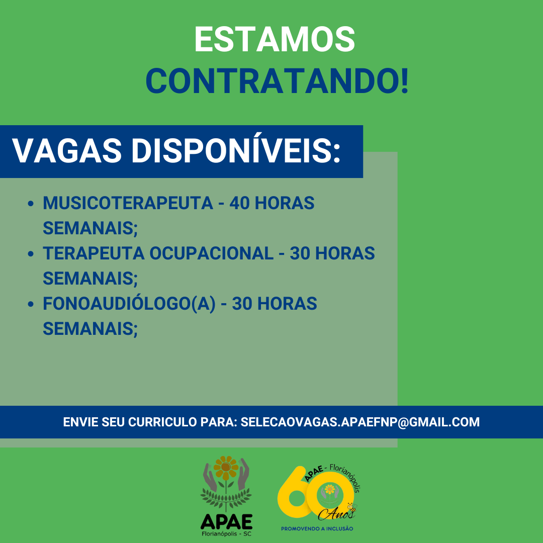 Vagas Disponíveis na APAE